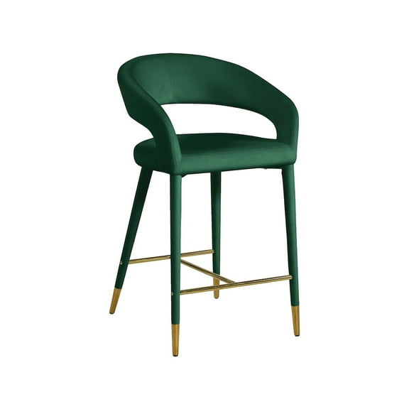 Meridian Furniture Destiny Green Velvet Stool