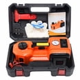 thumbnail image 1 of 12V 5Ton Electric Car Hydraulic Jack With Tire Inflator Pump And LED Flashlight 3 In 1 Lift Jacks With Safe Hammer Tools For Car ,Easy to Operate, 1 of 6