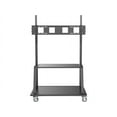 thumbnail image 2 of Tripp Lite DMCS60105XXDD Heavy-Duty Rolling TV Cart - Up to 105" Screen Support - 330.69 lb Load Capacity - 2 x Shelf(ves) - 72.6" Height x 46.2" Width x 26.6" Depth - Floor - Powd, 2 of 6