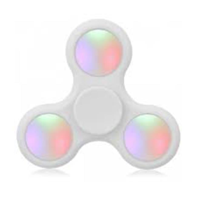 Glow in the Dark LED Triangle Fidget Spinner Rave Attention Anxiety Focus Stress 
