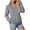 Grey, variant on larppty Womens Sweatshirts V Neck Long Sleeve Soft Sweatshirt Oversized Fall Fashion Hoodies Pullover with Pocket (Grey, XL)
