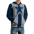 thumbnail image 5 of Football Cowboys Men's Women Vintage 3D Hooded Sweatshirt - All-Season Loose Fit Streetwear, 5 of 6