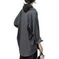 thumbnail image 6 of Women's Long Sleeve Button Down Shirt - Casual Loose Fit, Polyester-Spandex, S-XXL Sizes, All Seasons, 6 of 6