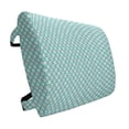 thumbnail image 1 of Seafoam Lumbar Pillow, Dotted Background with Cherry and Flowers Abstract Flora Motif, Soft Back Cushion for Office Chairs with Adjustable Straps, 14" x 13", Sea Green Dark Coral, by Ambesonne, 1 of 7