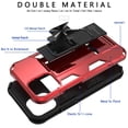 thumbnail image 3 of CoverON Apple iPhone 12 Mini Case (5.4"), KickStand Ring Loop Holder Rugged Cover Magnetic Slide Stand, Red, 3 of 9