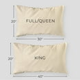 thumbnail image 3 of Shuteye Supply Pillow Case Set, Beautifully Crinkled Collection, 55% Linen 45% Cotton Blend, Standard Queen 20 x 30 Inch, Mink, 3 of 7