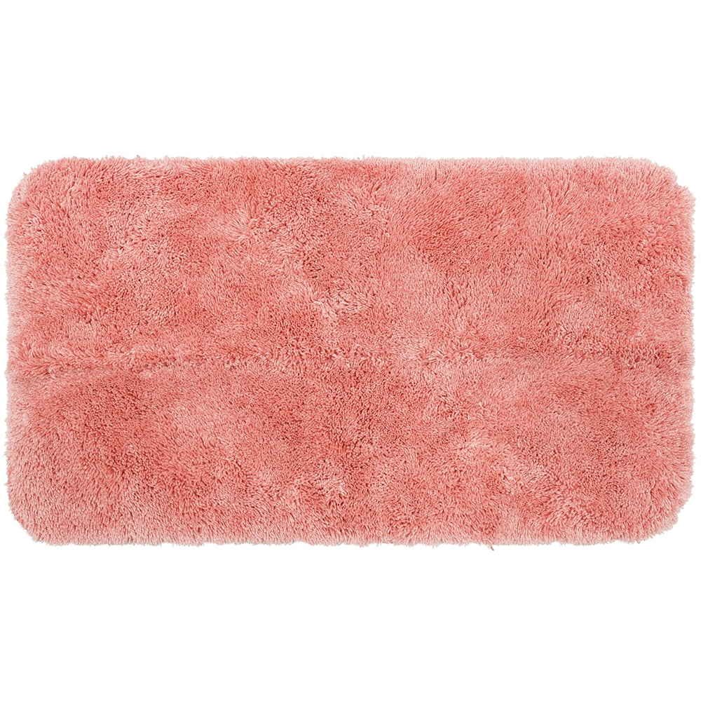 Non-Slip Runner Carpet for Tub Bathroom Shower Mat Pink 16 X 24 vctops Plush Chenille Bath Rugs Extra Soft and Absorbent Microfiber Shag Rug