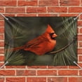 thumbnail image 2 of Northern Cardinal Red Pine Perch Home Business Office Sign, 2 of 4