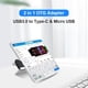 thumbnail image 3 of 2 en 1 Micro USB A USB3.0 Convertidor Cable Adaptador OTG (negro), 3 of 9