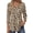Apricot-Floral, variant on 3/4 Length Sleeve Womens Tops Dressy Casual Boho Blouses V Neck Pleated Tunic Tops Work Shirts