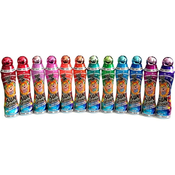 Sunsational Bingo Dauber/Dabber Set of 12 - 3 oz., Multicolor