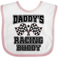 thumbnail image 3 of Inktastic Racing Buddy Girls Car Flags Girls Baby Bib, 3 of 4