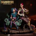 thumbnail image 1 of Figurine Officielle 1/6 League Of Legends Lol Vi & Jinx Modèle Statue Collection Jouet, 1 of 5