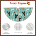 thumbnail image 3 of Fotbe Cute Dog Pattern Christmas Tree Skirt, Tree Skirts Plush Christmas Decorations, Christmas Tree Skirts Xmas Decorations Holiday Party Decor-48", 3 of 6