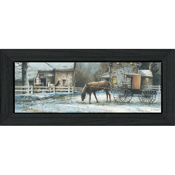 Evening on the Farm by John Rossini Print Wall Art Wood Multi-Color