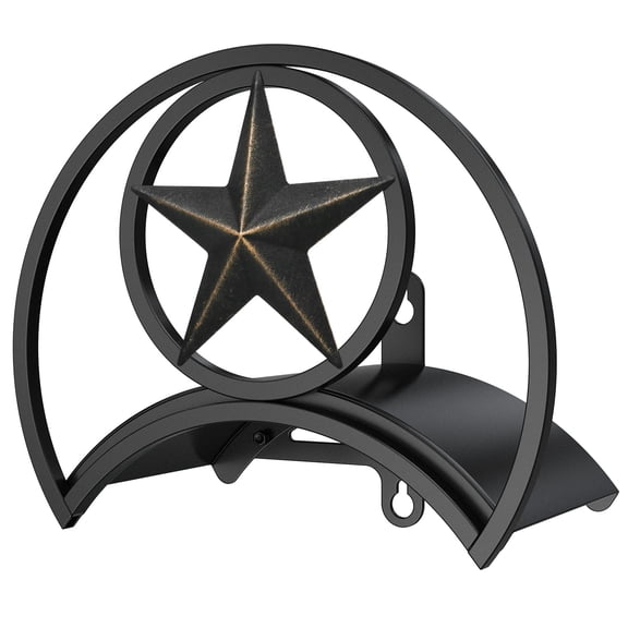 Outlandpro Garden Hose Holder 125Ft Wall-Mounted Hose Reel Decorative Star  Durable  Hose Hanger
