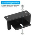 thumbnail image 4 of Uxcell Set of 4 Solar Panel Z Bracket Mount, Aluminum Solar Panel Mounting Brackets Lightweight kit for RV, Roof, Black, 4 of 6