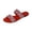 Red, variant on IEMIEMIEM Women's Glitter Rhinestone Flat Sandals 2026 Slip On Comfortable Open Toe Double Strap Summer Non Slip Slides Light Brown 7 Wide