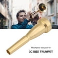 thumbnail image 1 of LAFGUR Trumpet Mouthpiece, Good Texture Musical Instrument Accessory, Delicate Workmanship Qualitied Copper Unique Design For Repair Master DIY Trumpet Lovers Trumpet, 1 of 1