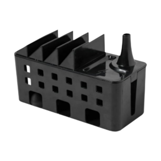 Caja de gestión de cables Caja de regleta Cable aislado Organizador de cables Ocultador de cables Negro