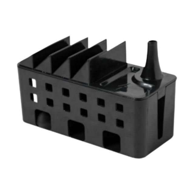 Organizador de cable de extensión de la caja de gestión de cables Organizador de cable de estilo nórdico para escritorio para computadoras USB Negro