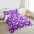 thumbnail image 3 of Castle Fairy Kawaii Unicorn Twin Comforter Sets for Adults,Butterflies Bedding Set, 3 of 8
