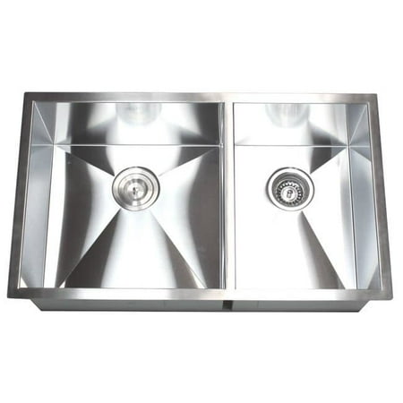 Contempo Living Inc Double Bowl 60 40 32 Inch Undermount Kitchen Sink Contempo Living Inc Double Bowl 60 40 32 Inch Undermount Kitchen Sink