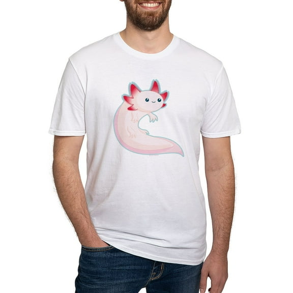 CafePress - Axolotl Fitted T Shirt - Fitted T-Shirt, Vintage Fit Soft Cotton Tee