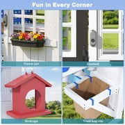 COCLUB Storage Shed Outdoor Wooden Playhouse with Workbench/ Pegboard& Ball Track, Kids Todder Ages 3+
