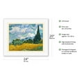 thumbnail image 2 of Wheat Field with Cypresses - Saint-Rémy France - From an Original Color Painting by Vincent Van Gogh c.1889 - Fine Art Rolled Canvas Print 16in x 20in, 2 of 4