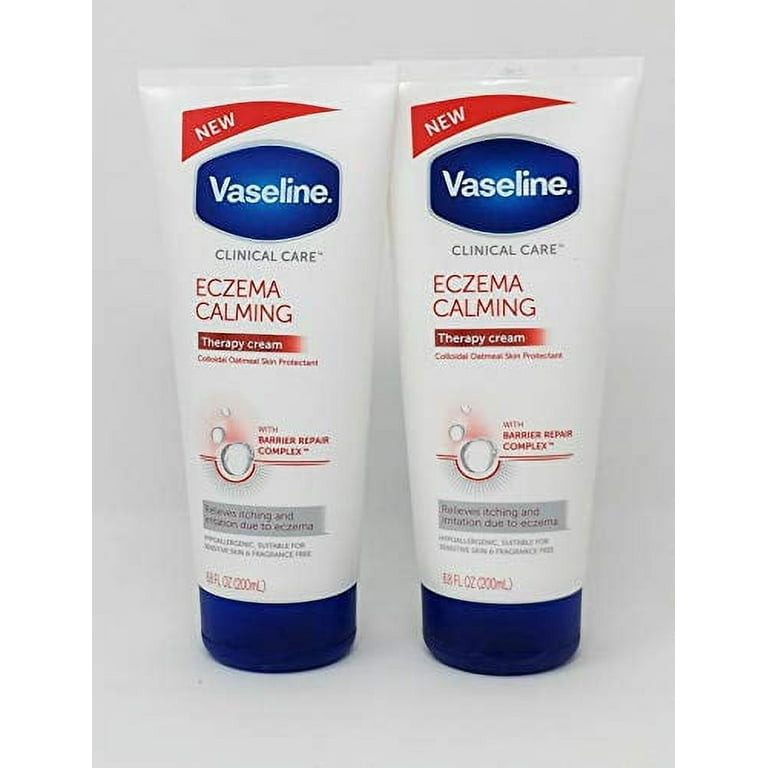 クレジェンテLotion & Cream 2セット④本 Vaseline Eczema Calming Therapy Lotion, Hand And Body, 6.8oz Tube