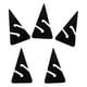 thumbnail image 3 of Paquete de 10 Marcadores de Flecha de Línea de PVC Triangulares Ultraligeros para Buceo de Seguridad en Cuevas Y Naufragios Negro Soledad Dive Line Marker, 3 of 7