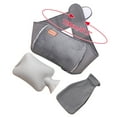 thumbnail image 3 of Fnyoxu Hot Water Bag, Hot Water Bottle Rubber Warm Water Bag Pouch with Soft Waist Cover for Neck and Shoulder, Back,Hand, Legs, Waist Warm, 3 of 3