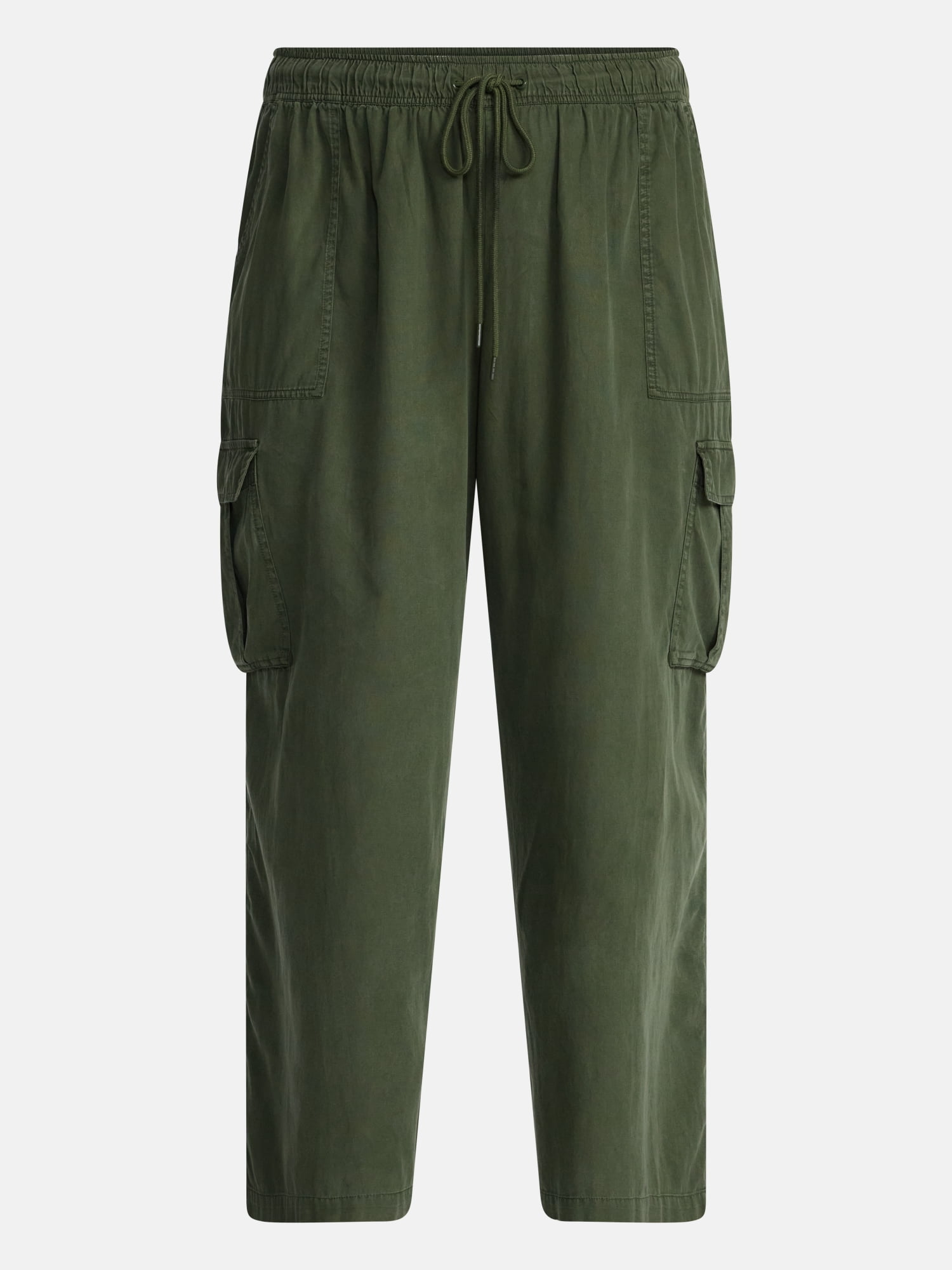 Terra & Sky Women's Plus Cropped Cargo Wide Leg Pants, Sizes 0X-4X