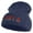 Navy, variant on Most Likely to Wait All Night for Santa Embroidered 12 inch Acrylic Cuffed Long Beanie - Charcoal OSFM