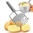 thumbnail image 4 of Double-layer Potato Masher Press Mashed Potatoes Wavy Pressure Ricer Fruit Vegetable Press Crusher Kitchen Accessories Tools (02), 4 of 7
