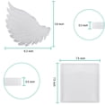 thumbnail image 4 of Large Square Silicone Mold and Angel Wings Mold Set DIY Resin Coaster, Memorial Candle Holder, Photo Frame, 4 of 5
