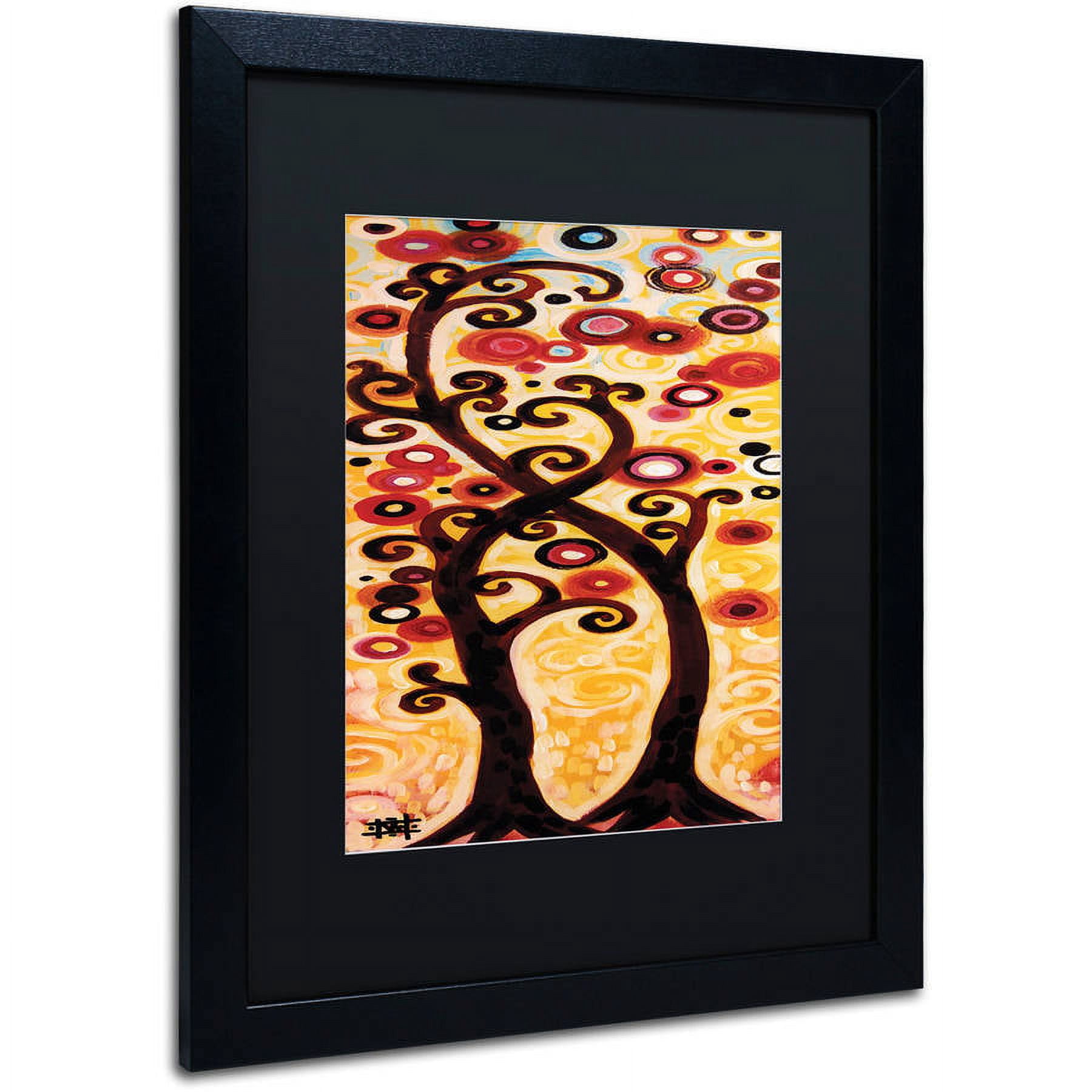 Trademark Fine Art "12" Canvas Art by Natasha Wescoat, Black Matte, Black Frame