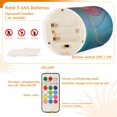 thumbnail image 4 of ALAZA Elegant Abstract Pattern 2 PCs LED Flickering Flameless Candles with Remote Timer Battery Operated Candle, 4 of 7