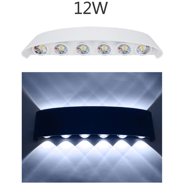 LED An LED Aluminium -LED Aluminium Light de Light Round and Downing, Blach Light Interventor cobertura blanca interrumpida de 12W esquí esquí Gafas de esquí
