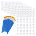 thumbnail image 1 of 20 Strips 120 Cans Empty Paint Strips Paint Jar Cups 20 Pieces Paint Brushes for School Art Craft Supplies (3ml/0.17 Oz), 1 of 5
