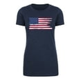 thumbnail image 2 of American Flag T-shirt, Patroitic Shirts, Graphic T-shirts for Women - Heather Navy MH200WPATRIOT S3 S, 2 of 3