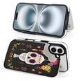 thumbnail image 4 of Compatible with iPhone 11 12 13 mini 14 15 16 Pro Max Plus Wallet Case with Card Holder, PU Leather Kickstand Card Slots Case ( Day of The Dead Dia De Los Muertos, iPhone 16), 4 of 7