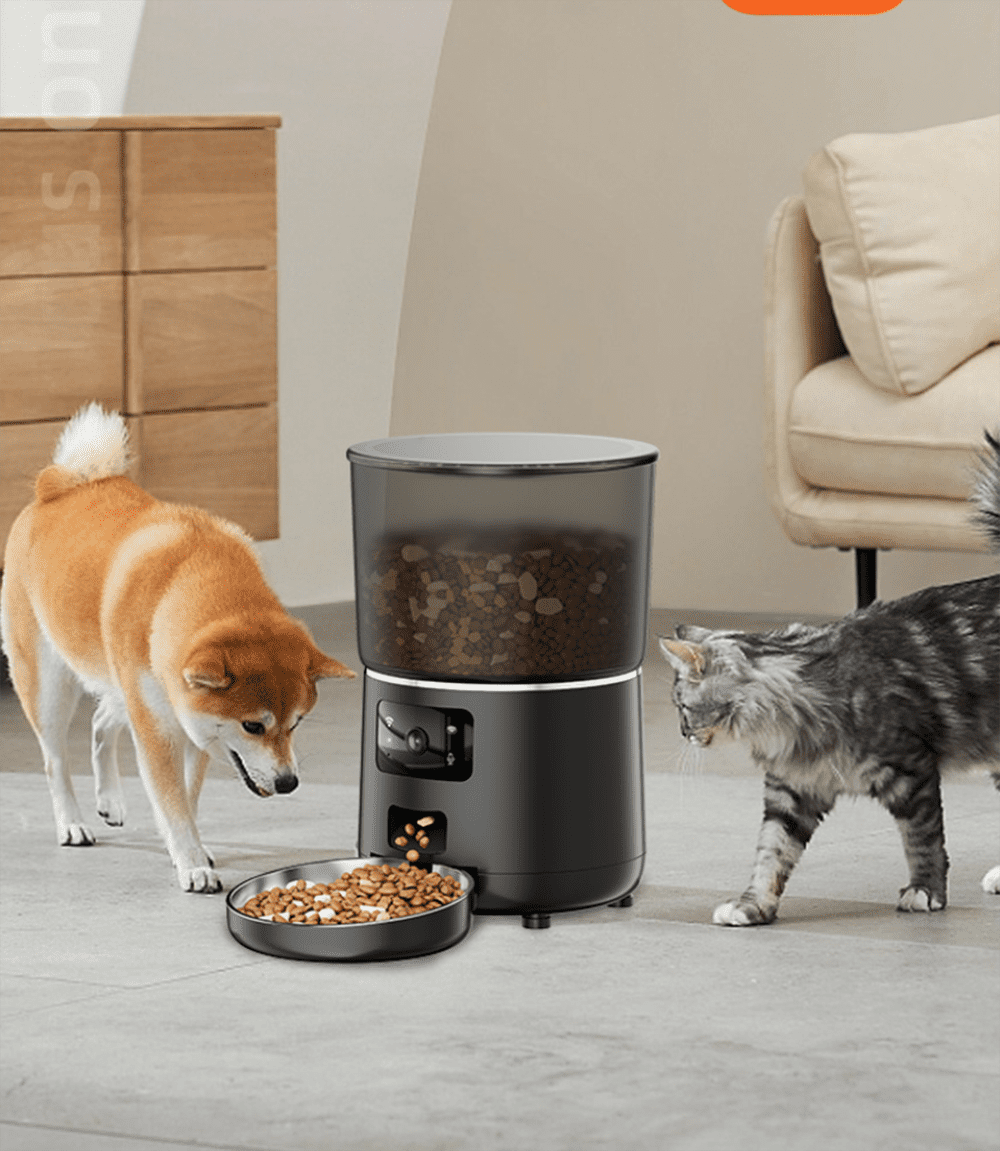 Automatic Cat Feeder 4L with 4GWiFi Timing, Cat Food Dispenser with Remote APP Control for Cats and Dogs