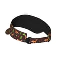 thumbnail image 2 of Sikiie Fox In Forest Sun Visor Hat Adjustable Velcro Golf Visor Sports Sunscreen Visor Hat for Outdoor Activities, 2 of 7