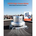 thumbnail image 2 of KFFKFF Roof Exhaust Fan with Adjustable Airflow, 21-Inch Base, Durable Aluminum Alloy Construction, High-Power Motor, 900/1500 CFM for Versatile Use in Garages, Kitchens, and Bathrooms, Silver, 2 of 9