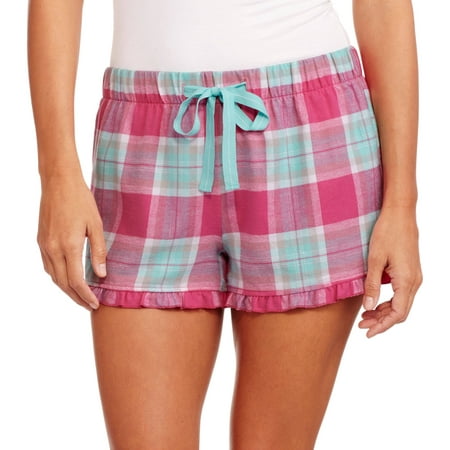 Women's Flannel Pajama Sleep Shorts - Walmart.com