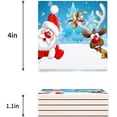 thumbnail image 3 of FMSHPON Merry Christmas Santa Claus Set of 8 Coaster for Drinks, Absorbent Ceramic Stone Coasters Cup Mat with Cork Base for Home Kitchen Room Coffee Table Bar Decor, 3 of 4