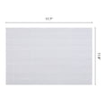 thumbnail image 6 of Placemats 6 Pack Rectangle Plastic Placemats for Table Decor Washable Heat Resistant Table Placemats Wipeable Table Mat Light Gray 17.7x11.8inch, 6 of 6