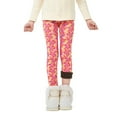 thumbnail image 2 of Uccdo Toddler Girls Winter Warm Fleece Lined Leggings Teenage Little Girl Thicken Floral Tights Long Pants 3-13Y, 2 of 8